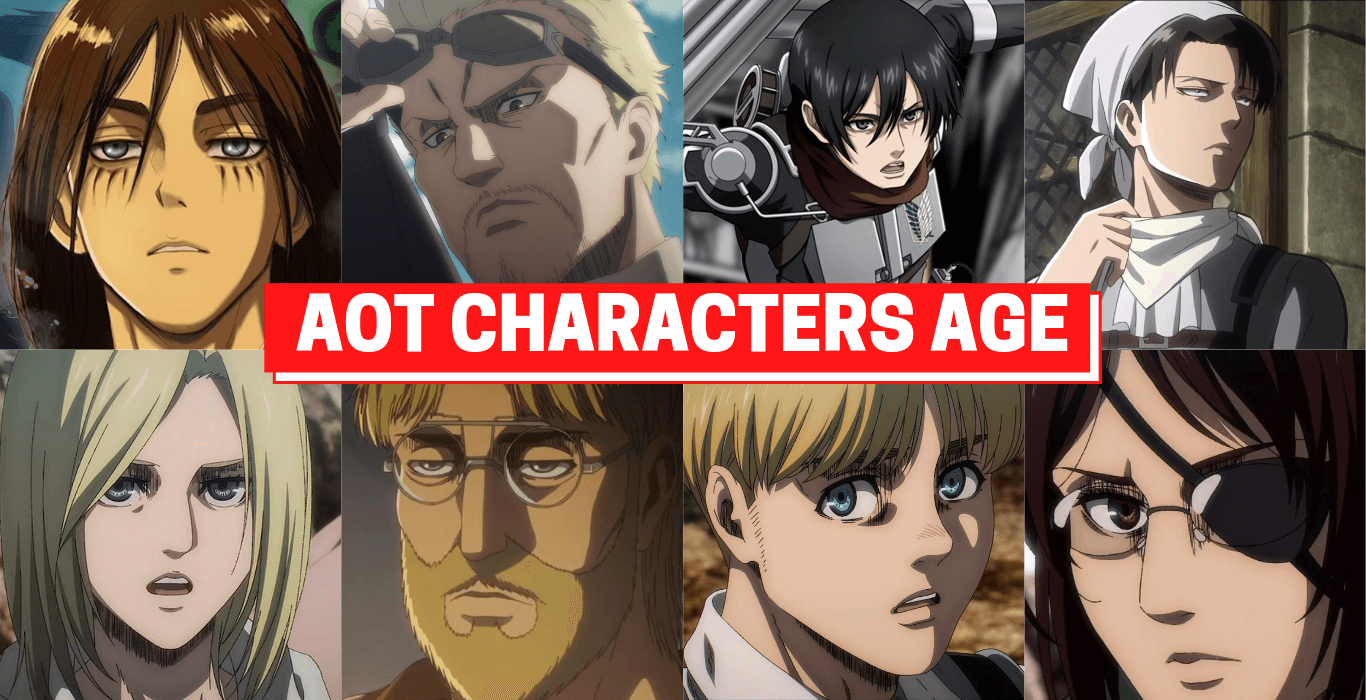 Attack On Titan Character's Current Age According To Anime / Manga