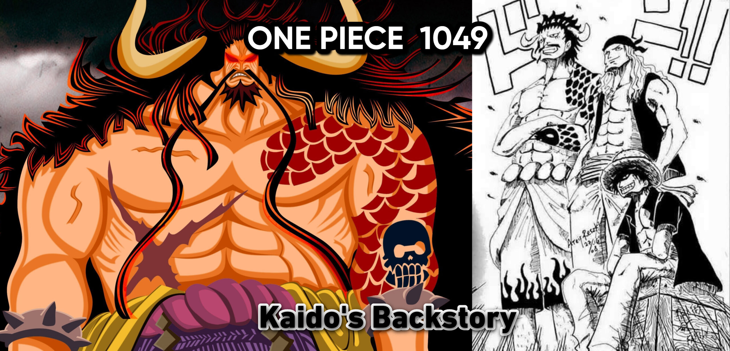 One Piece Chapter 1049 Spoilers Kaido S Childhood Flashback Joy Boy S Mention